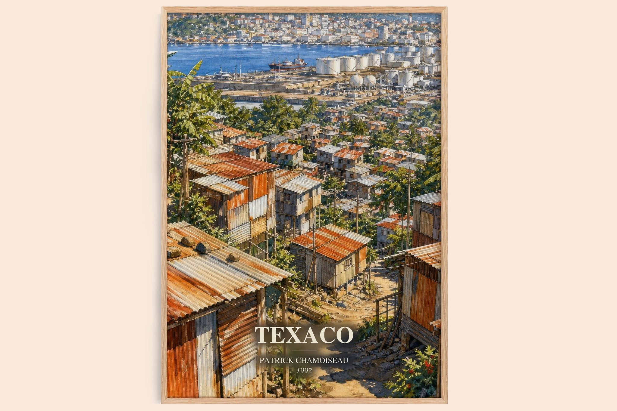 Texaco Book Watercolour Illustration by Patrick Chamoiseau