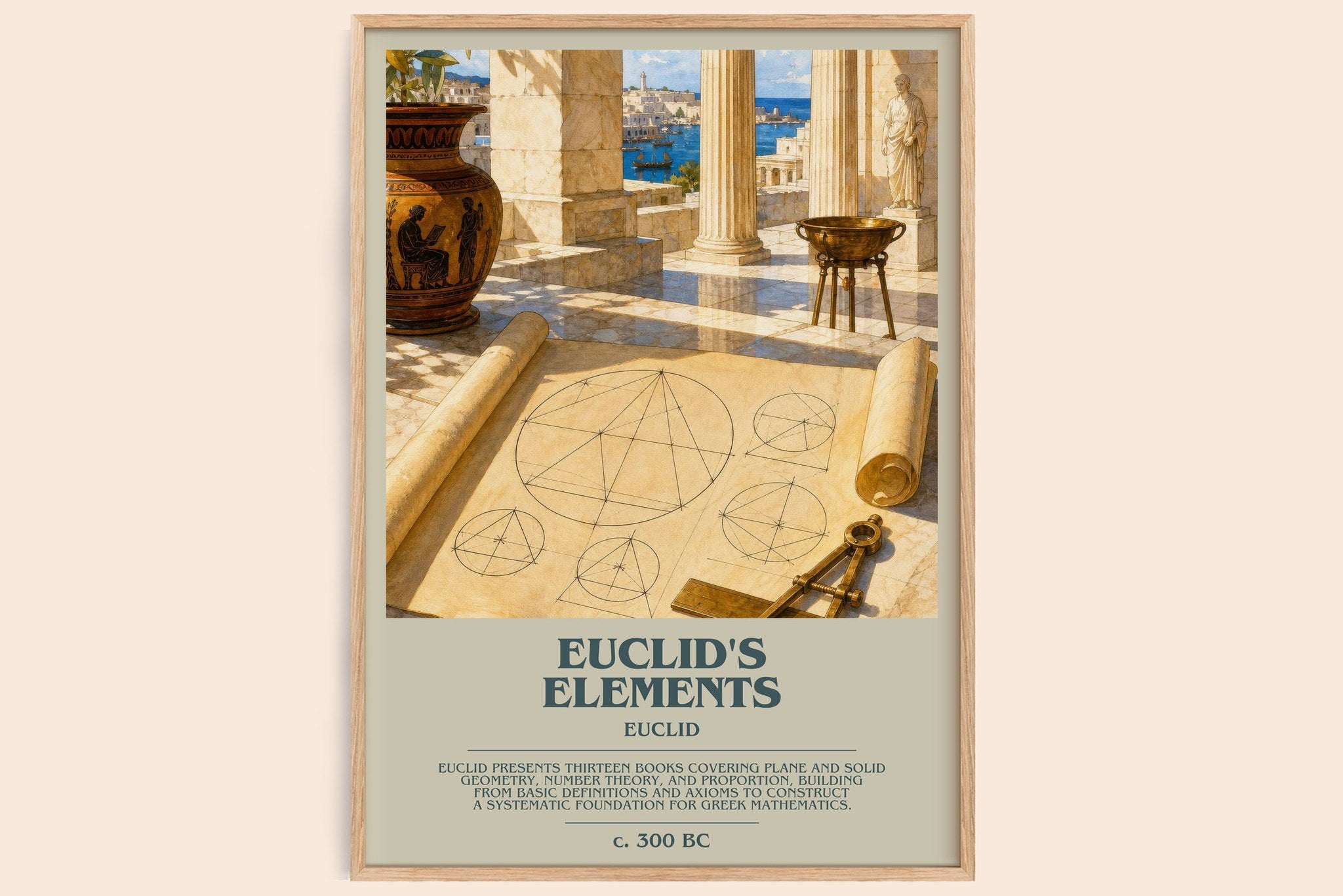 Euclid's Elements Bookish Wall Art by Euclid