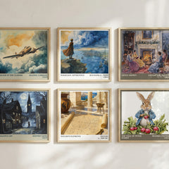 Euclid's Elements literary print in frame leaning in hallway – philosophy wall art