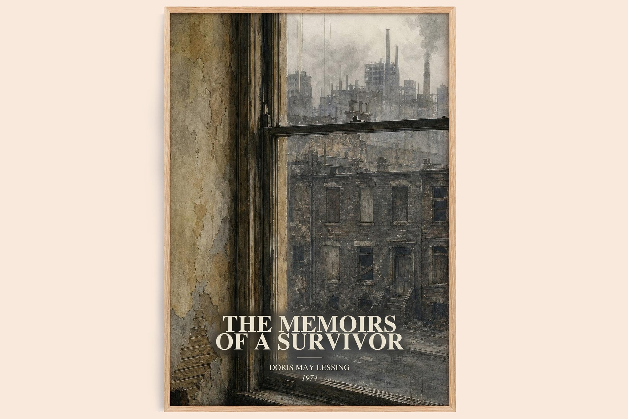 Memoirs of a Survivor Book Watercolour Illustration by D. Lessing