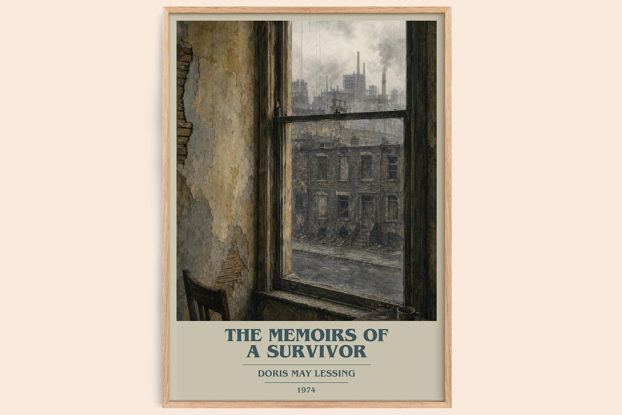 The Memoirs of a Survivor Book Cover Poster by Doris May Lessing