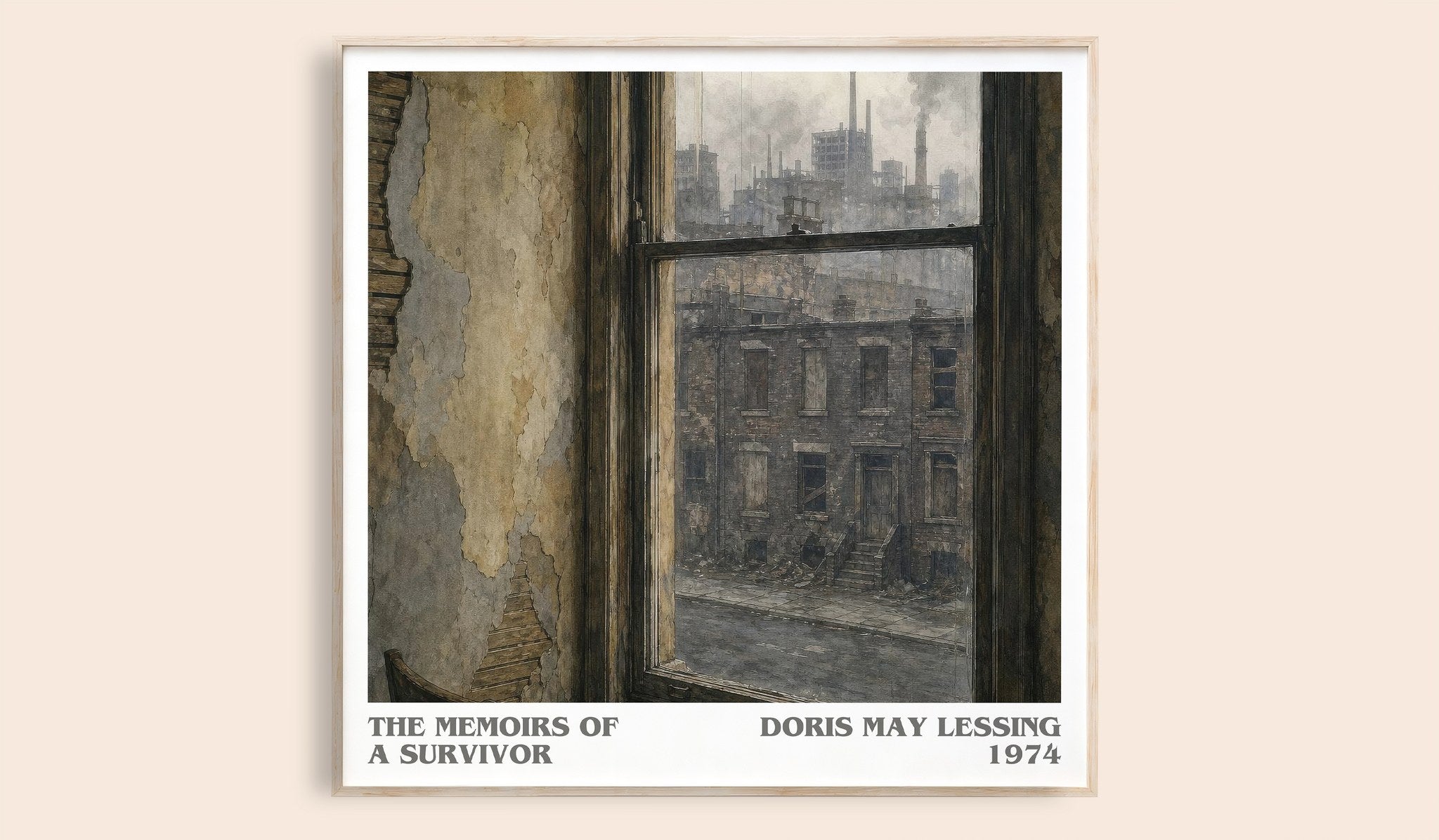 The Memoirs of a Survivor Literary Art Print by Doris May Lessing
