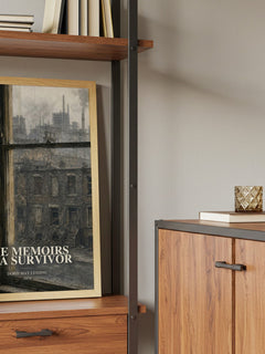 The Memoirs of a Survivor book watercolour illustration paper finish options – matte satin gloss