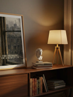 The Memoirs of a Survivor watercolour print on bookshelf – Doris May Lessing fan gift