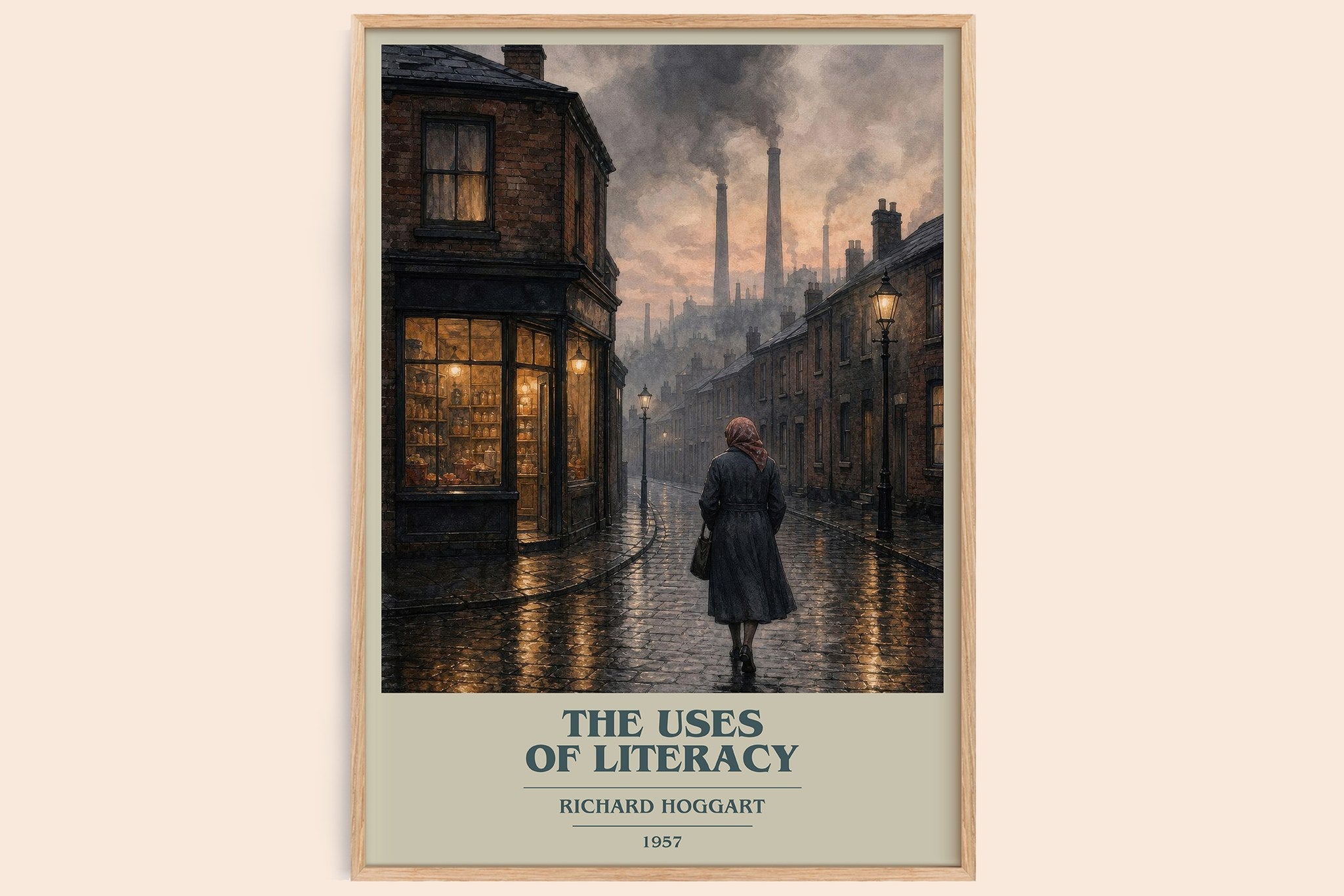 The Uses of Literacy Book Cover Poster by Richard Hoggart