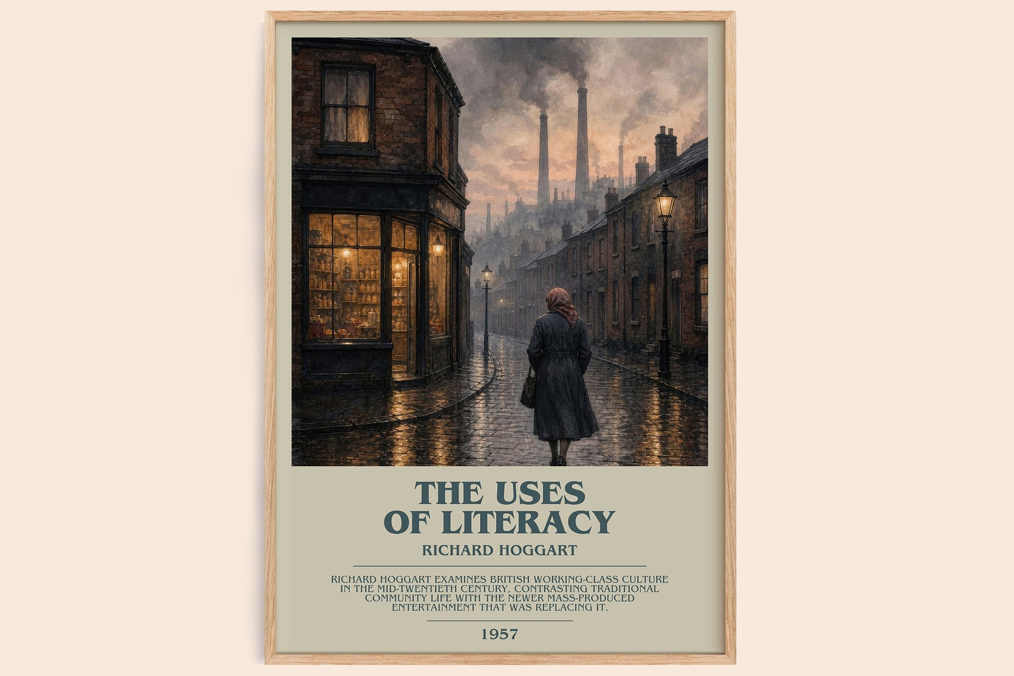 The Uses of Literacy Bookish Wall Art by Richard Hoggart