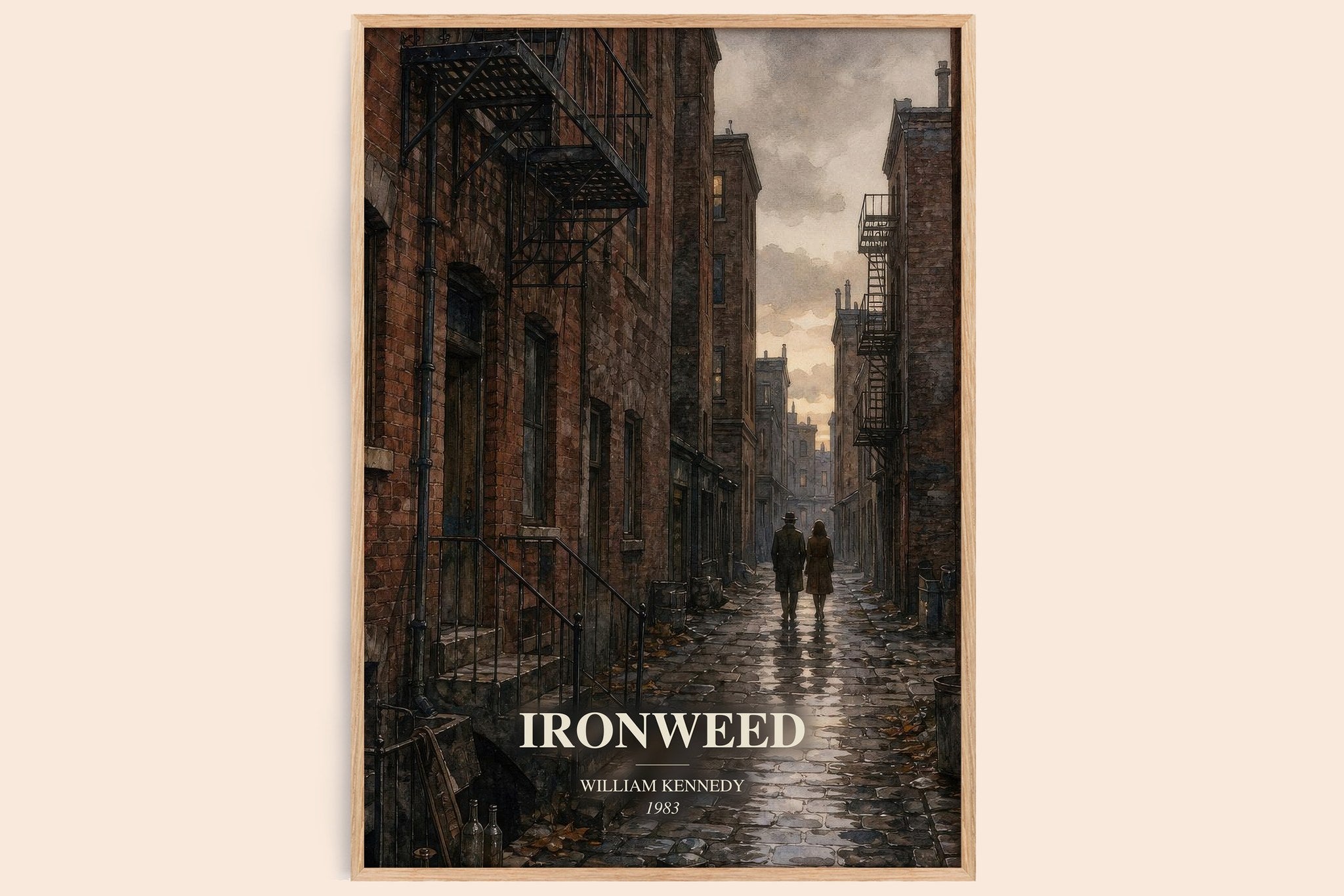 Ironweed Book Watercolour Illustration by William Kennedy
