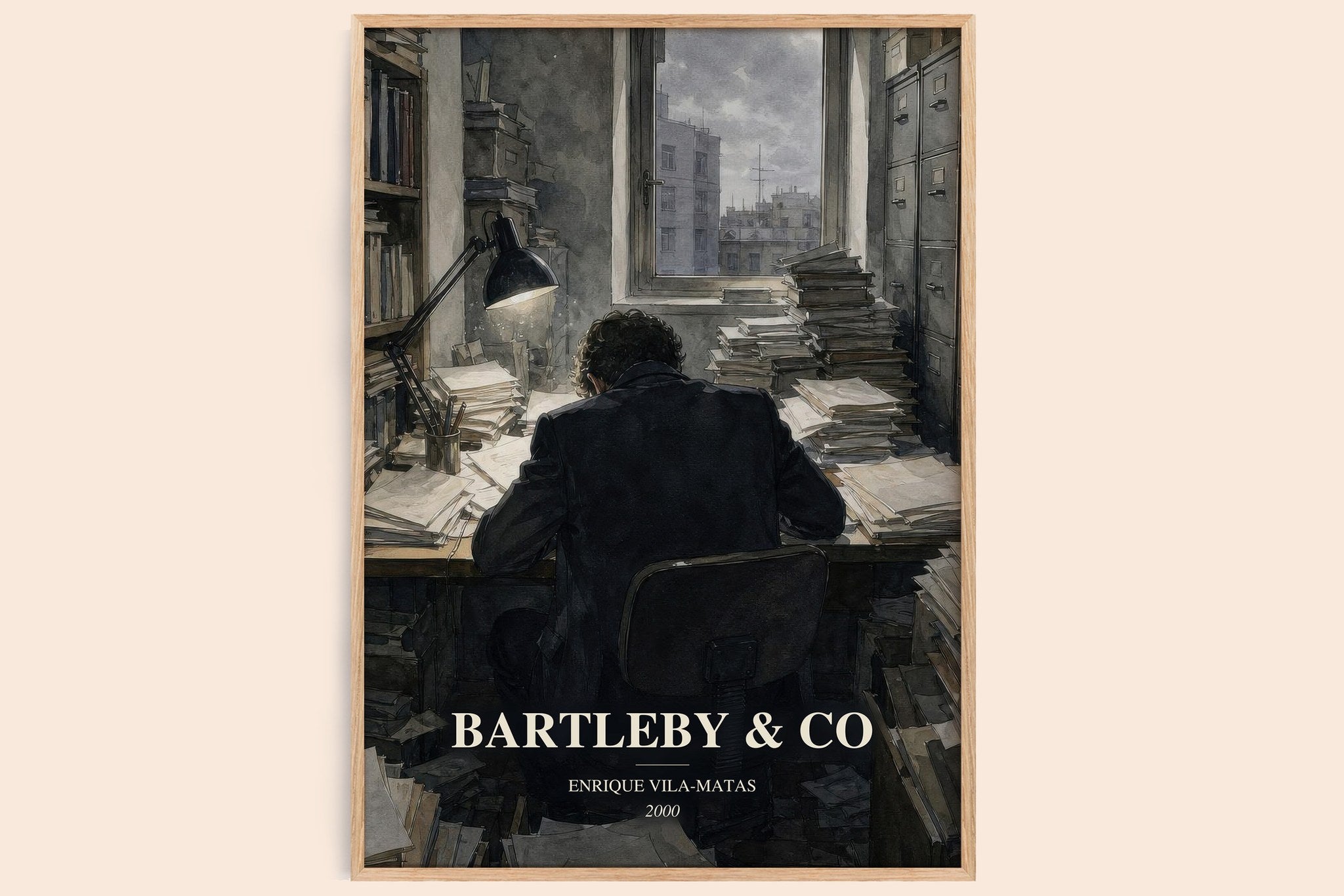 Bartleby & Co Book Watercolour Illustration by Enrique Vila-Matas