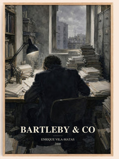 Bartleby & Co watercolour book poster by Enrique Vila-Matas – framed literary art print