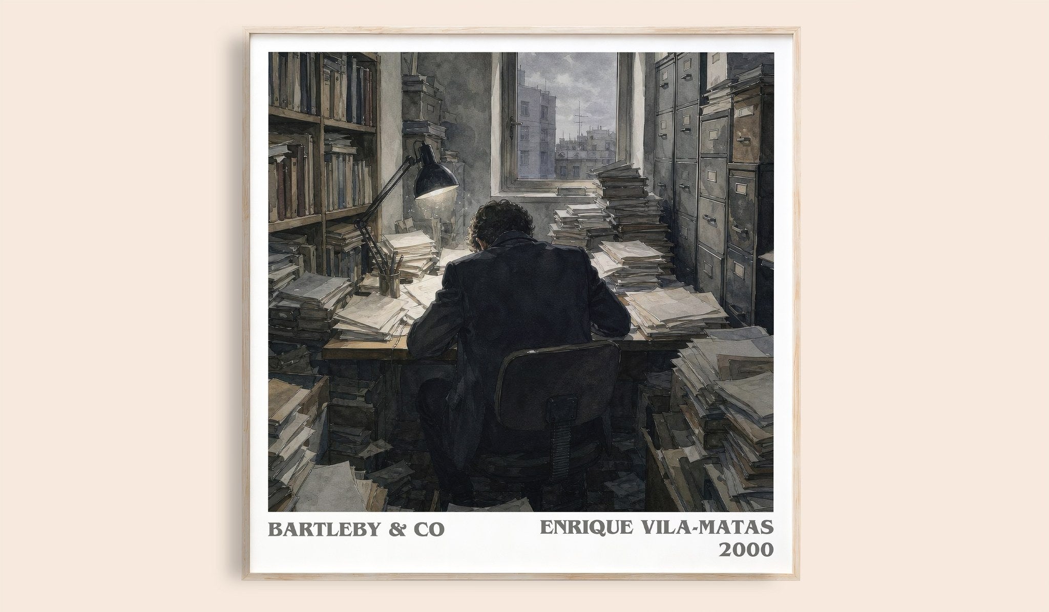 Bartleby & Co Literary Art Print by Enrique Vila-Matas