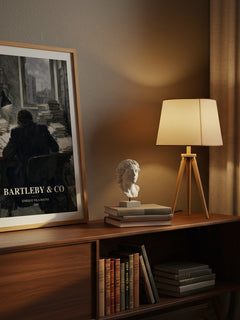 Bartleby & Co watercolour print on bookshelf – Enrique Vila-Matas fan gift