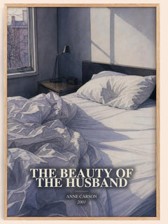 The Beauty Of The Husband watercolour book poster by Anne Carson – framed literary art print