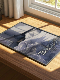The Beauty Of The Husband watercolour book poster framed on wall – poetry wall art