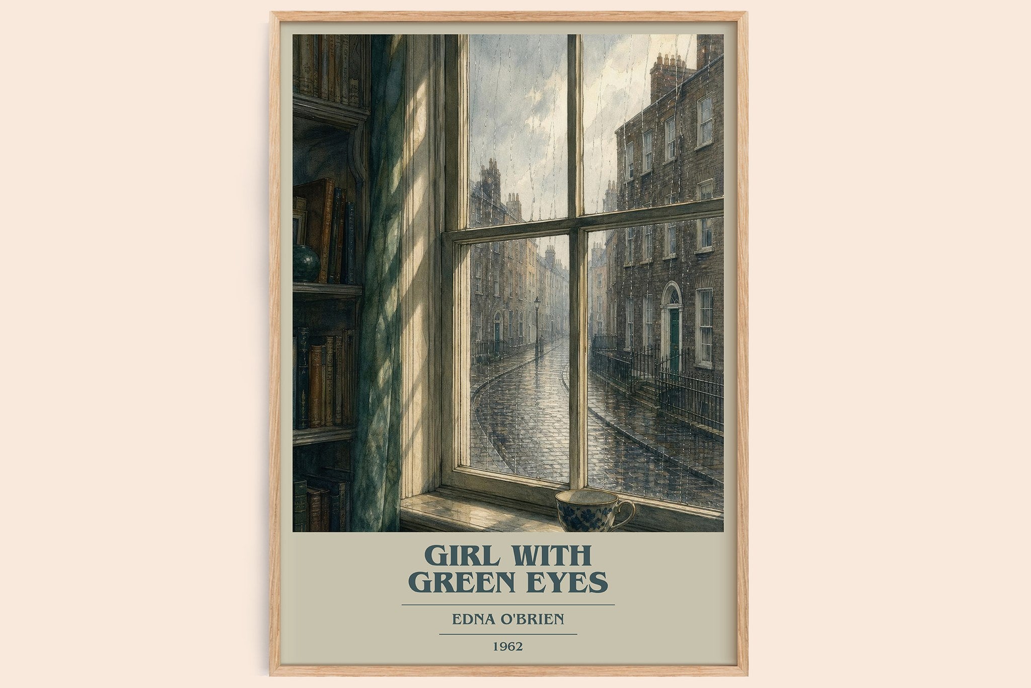 Girl With Green Eyes Book Cover Poster by Edna O'Brien