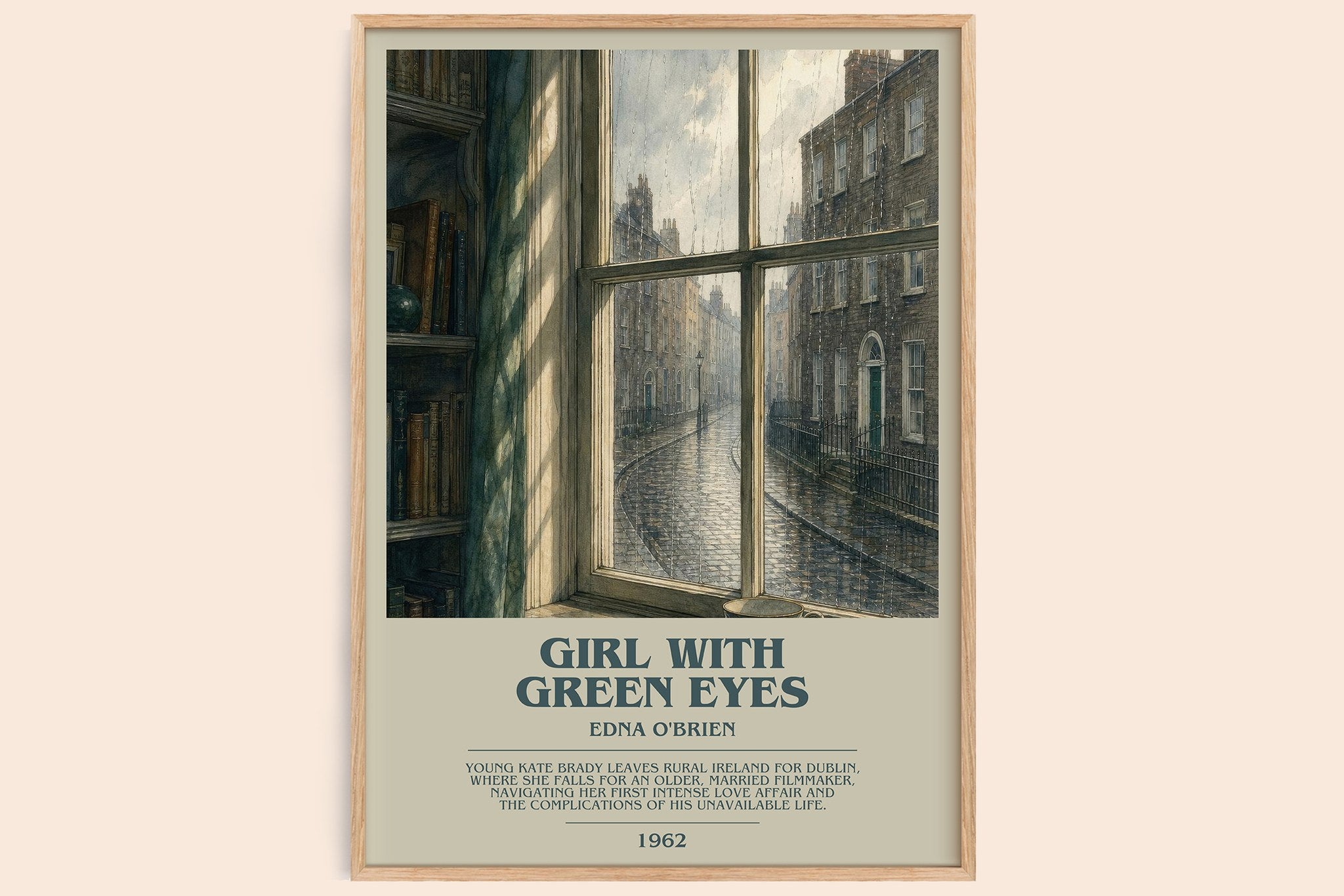 Girl With Green Eyes Bookish Wall Art by Edna O'Brien