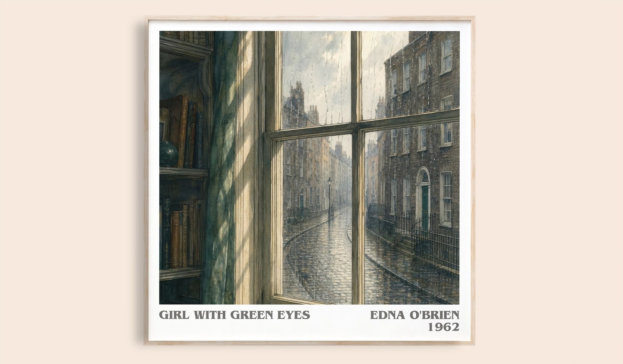 Girl With Green Eyes Literary Art Print by Edna O'Brien