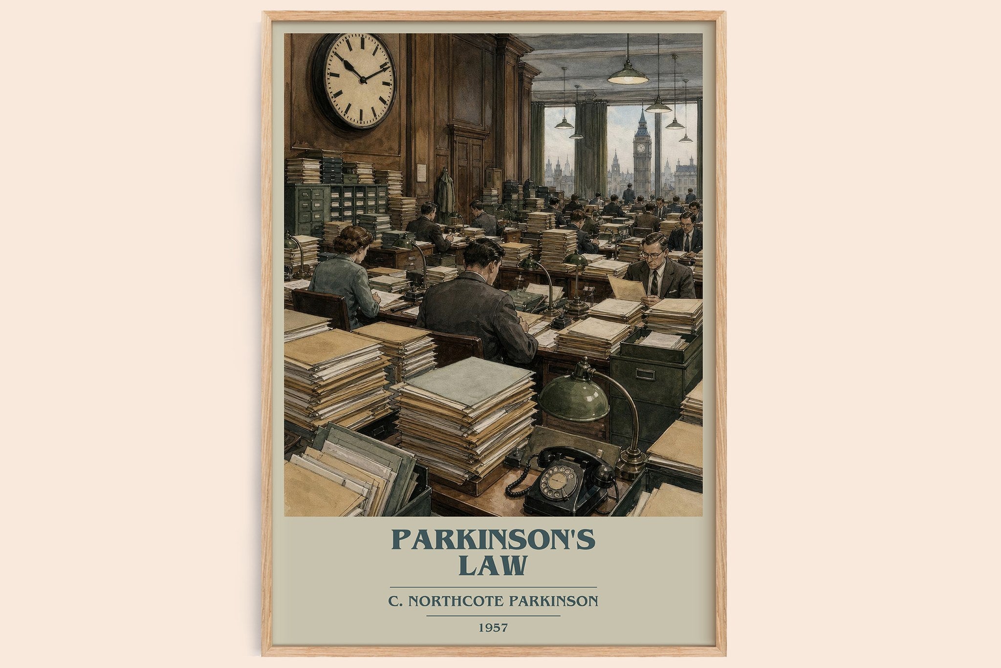 Parkinson's Law Book Cover Poster by C. Northcote Parkinson