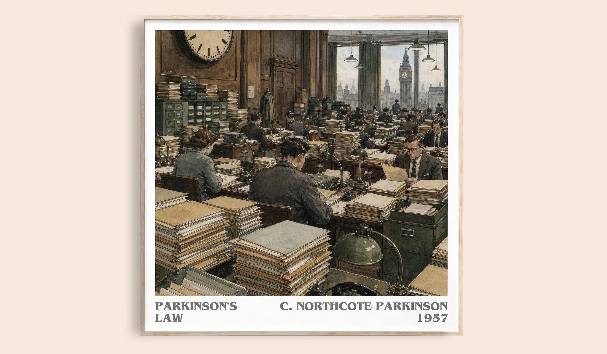 Parkinson's Law Literary Art Print by C. Northcote Parkinson