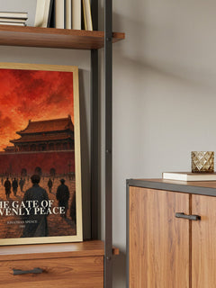 The Gate of Heavenly Peace book watercolour illustration paper finish options – matte satin gloss