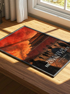 The Gate of Heavenly Peace watercolour book poster framed on wall – non fiction wall art