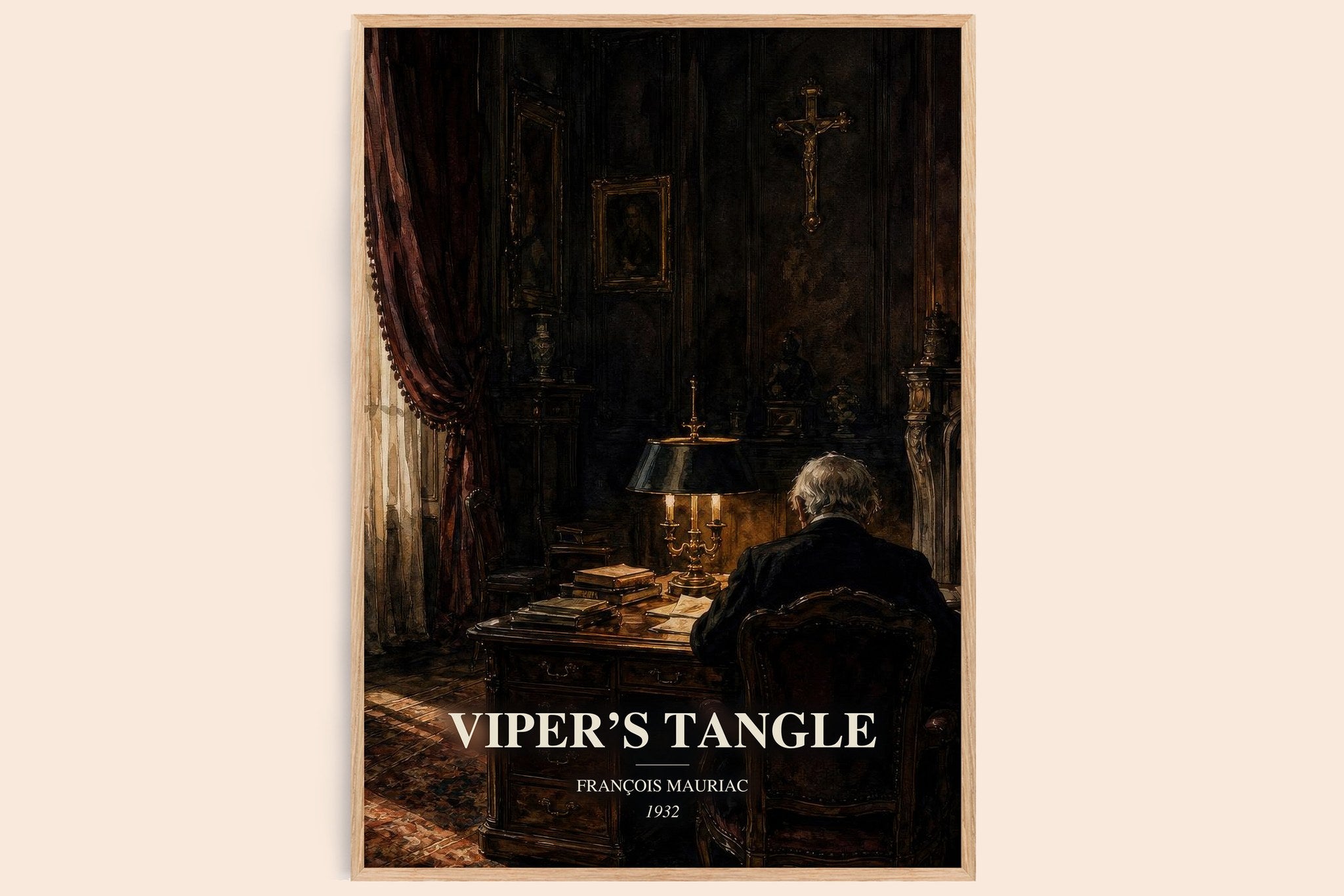 Viper’s Tangle Book Watercolour Illustration by François Mauriac