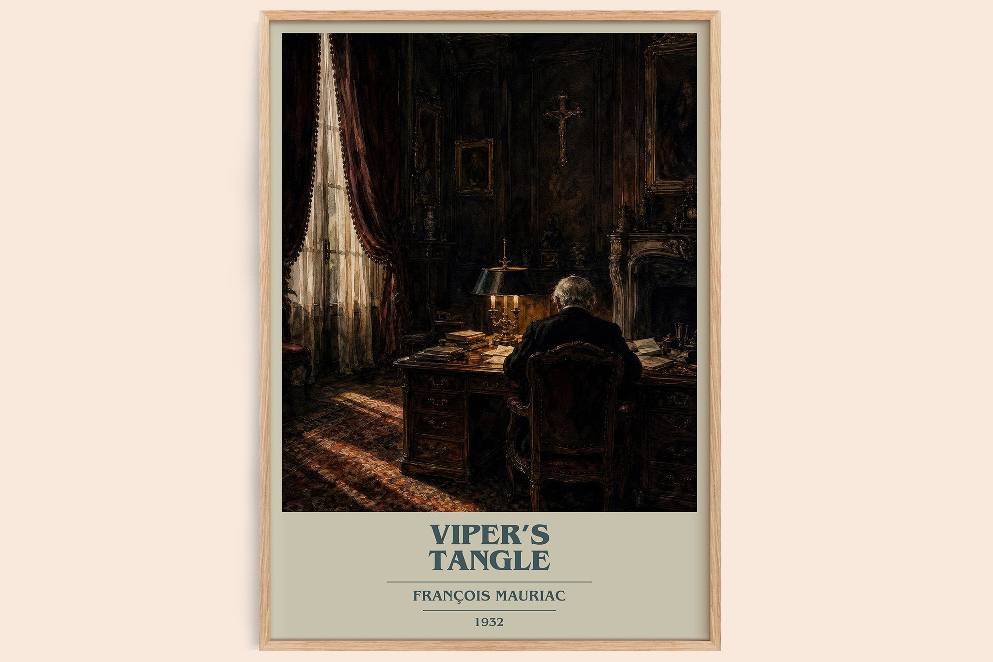 Viper’s Tangle Book Cover Poster by François Mauriac
