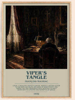 Viper’s Tangle Bookish Wall Art by François Mauriac – framed poster