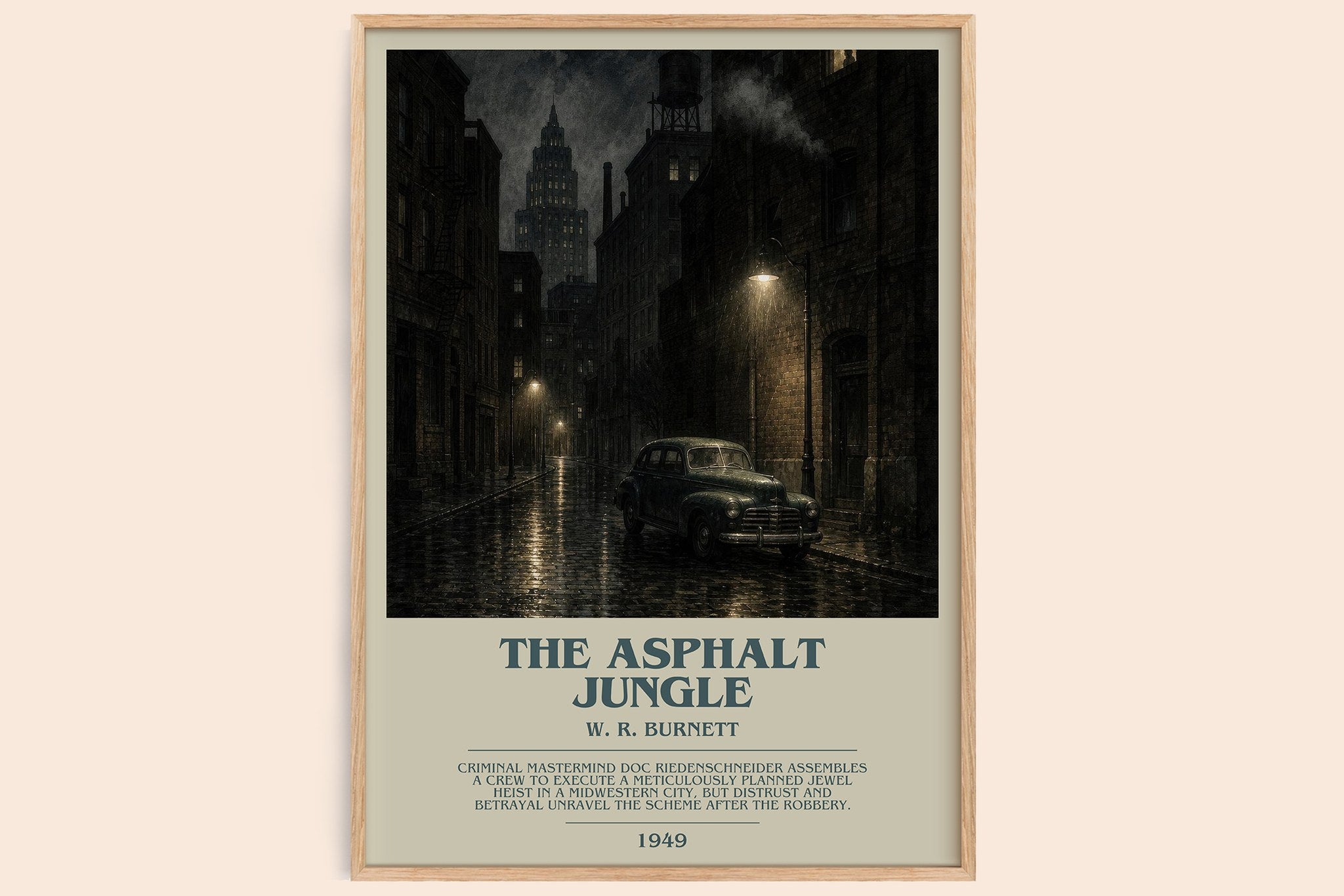 The Asphalt Jungle Bookish Wall Art by W. R. Burnett