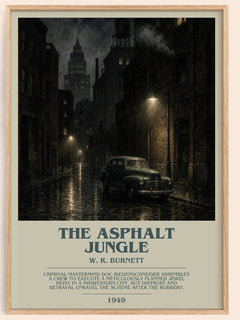 The Asphalt Jungle Bookish Wall Art by W. R. Burnett – framed poster