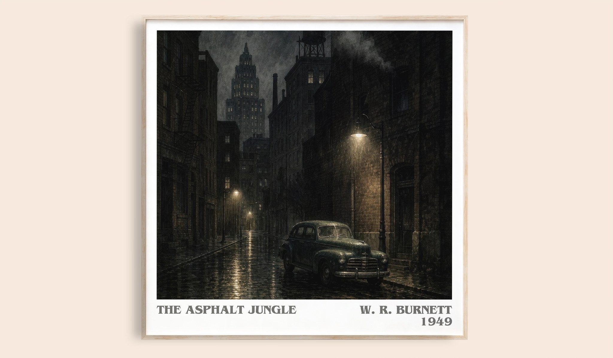 The Asphalt Jungle Literary Art Print by W. R. Burnett