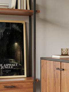 The Asphalt Jungle book watercolour illustration paper finish options – matte satin gloss