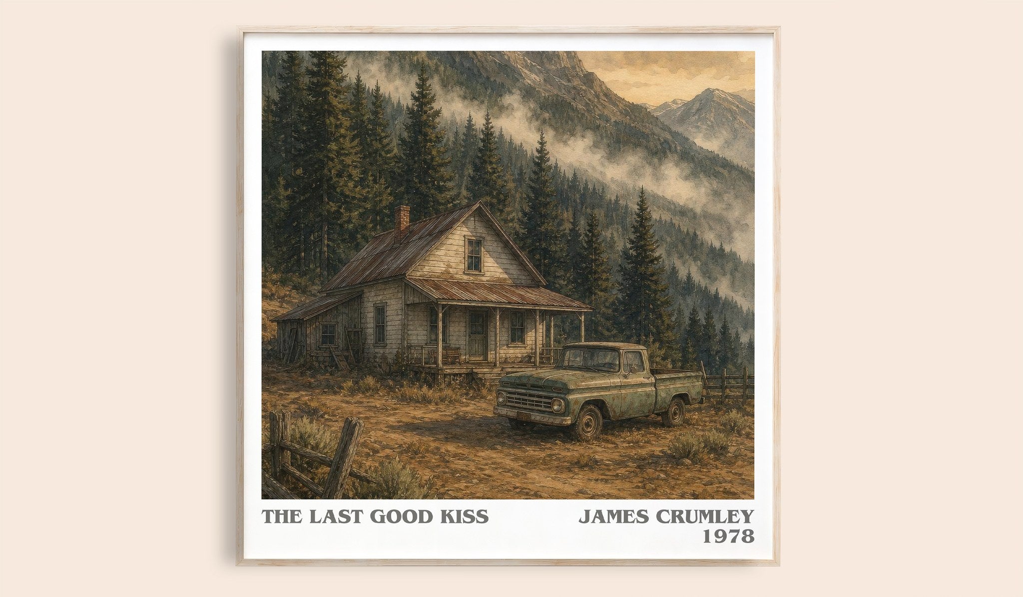 The Last Good Kiss Literary Art Print by James Crumley