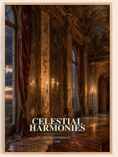 Celestial Harmonies watercolour book poster by Peter Esterhazy – framed literary art print