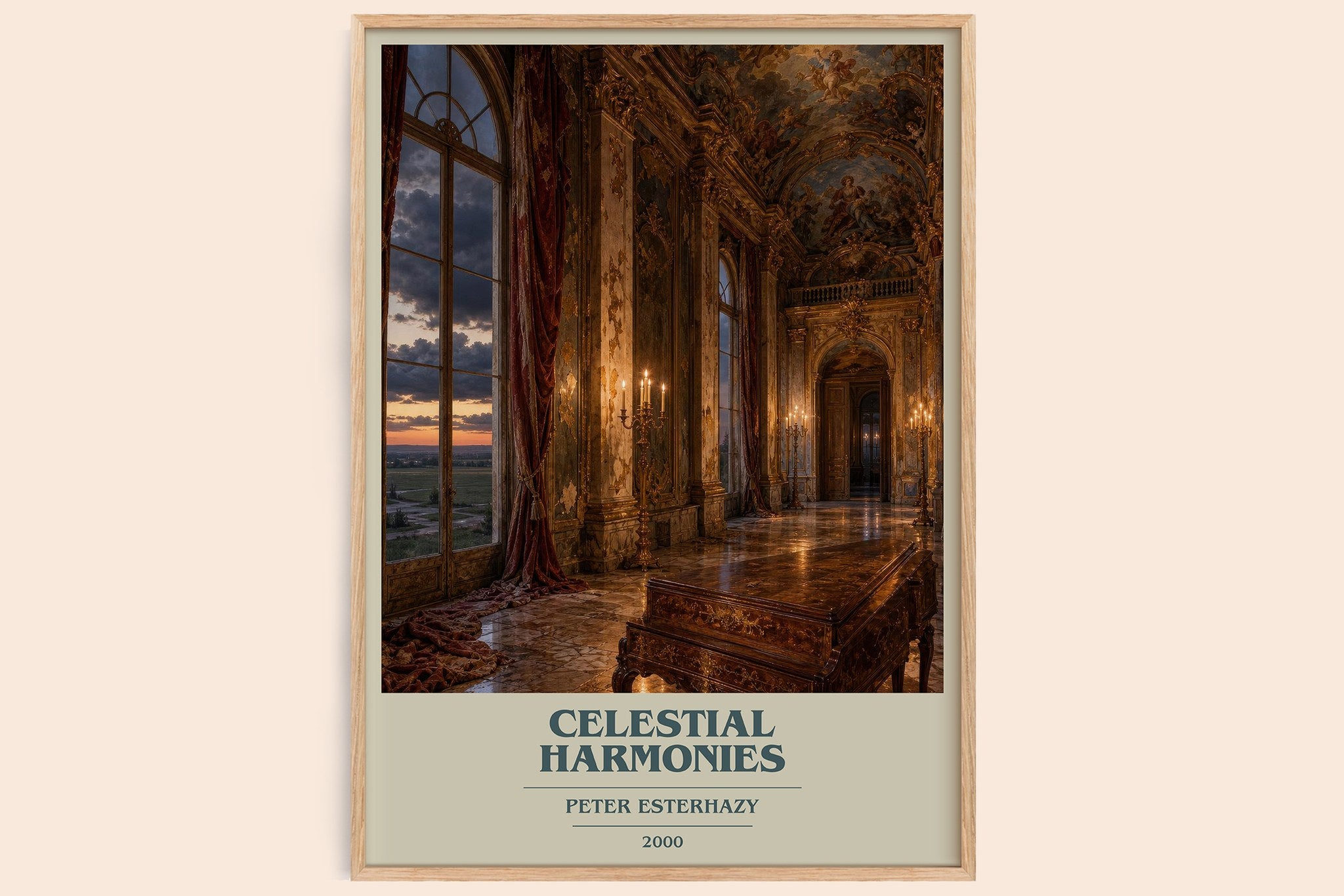 Celestial Harmonies Book Cover Poster by Peter Esterhazy
