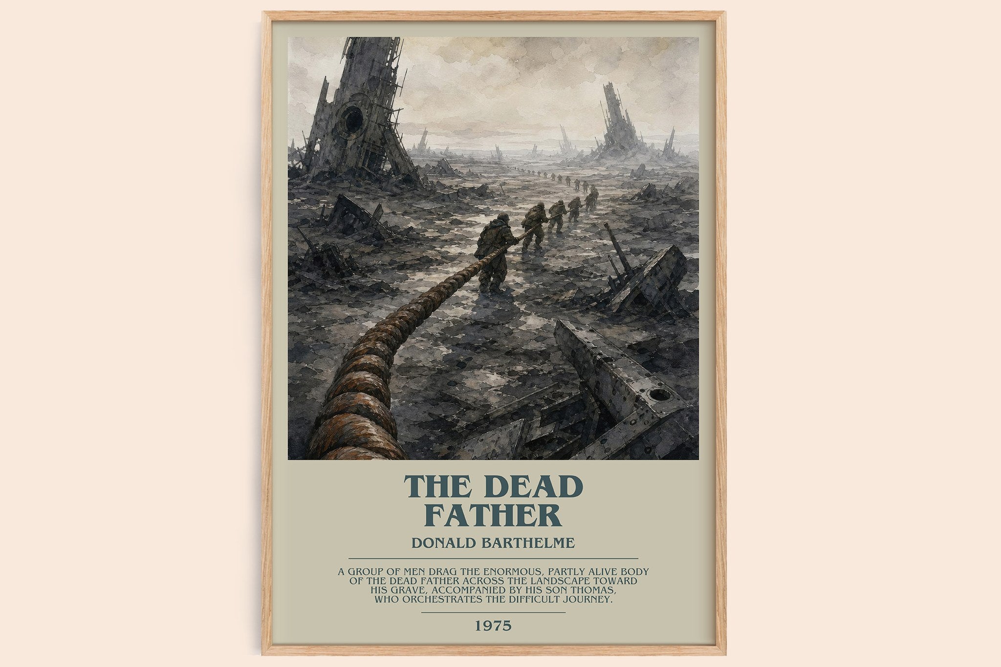 The Dead Father Bookish Wall Art by Donald Barthelme