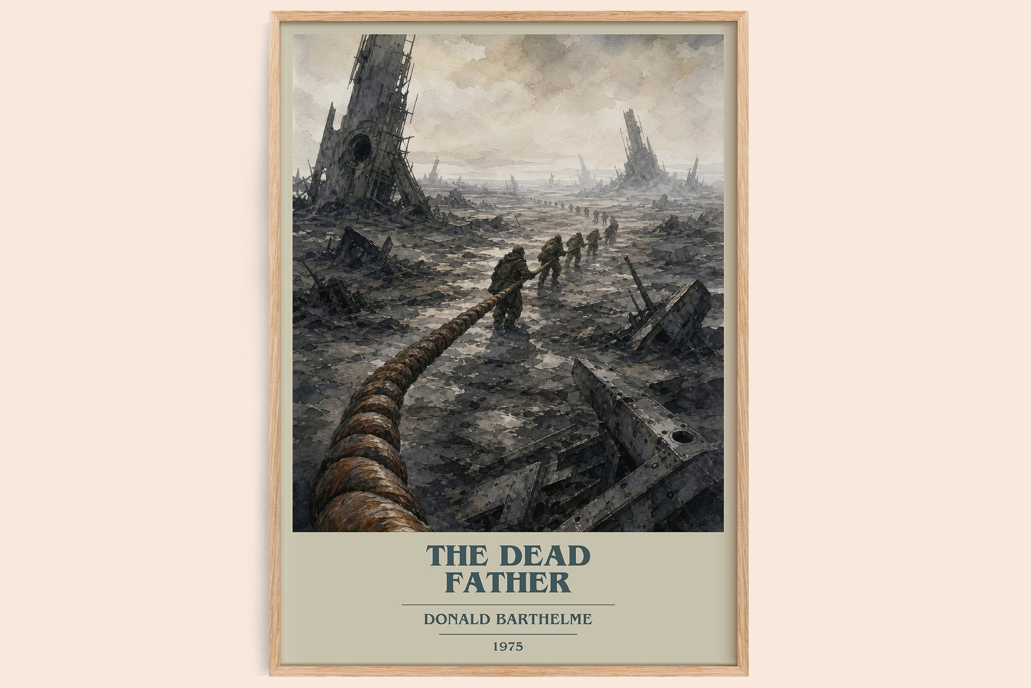 The Dead Father Book Cover Poster by Donald Barthelme