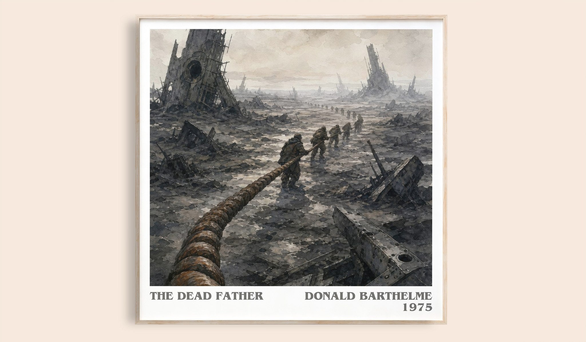 The Dead Father Literary Art Print by Donald Barthelme