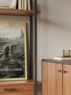 The Dead Father book watercolour illustration paper finish options – matte satin gloss
