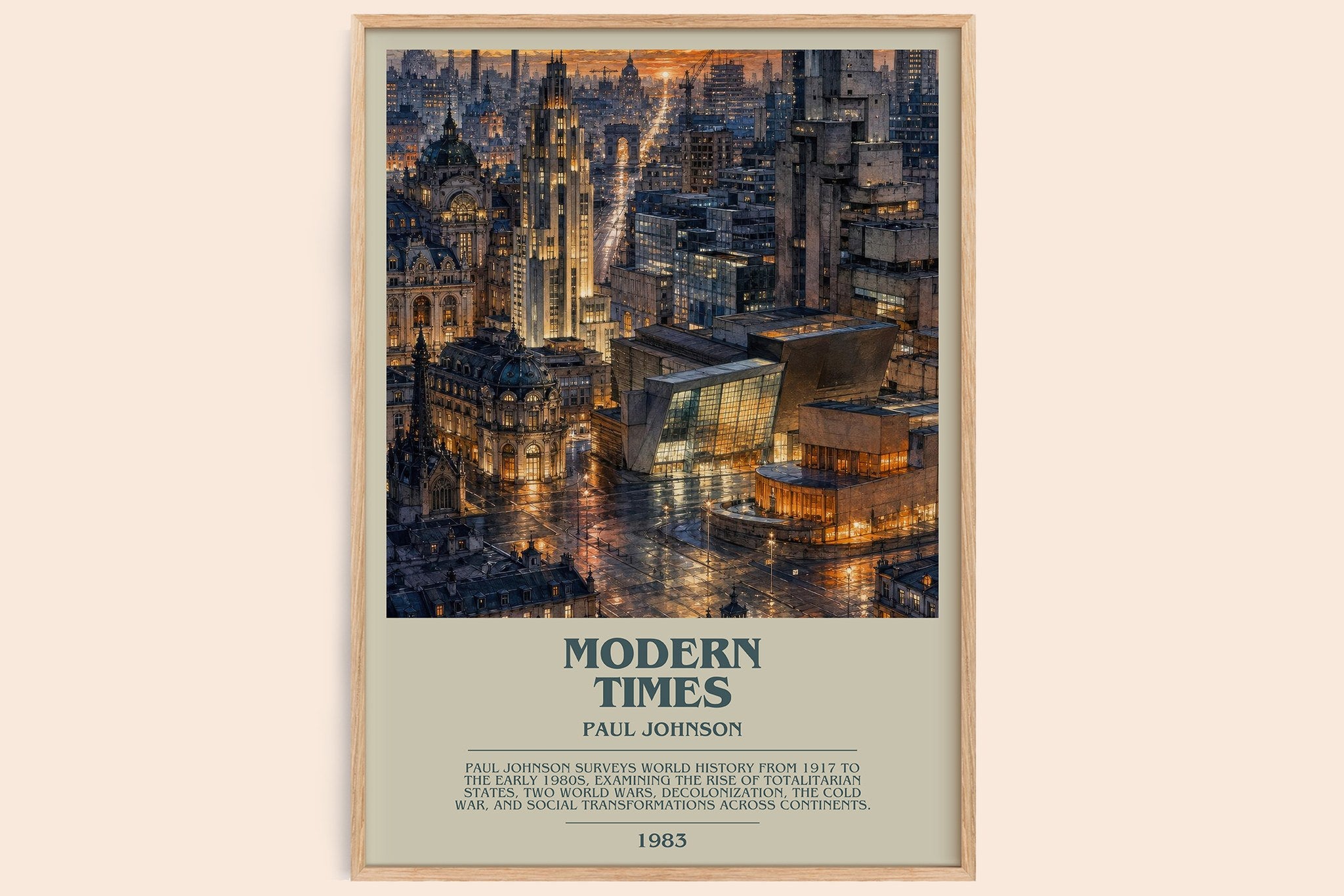 Modern Times Bookish Wall Art by Paul Johnson