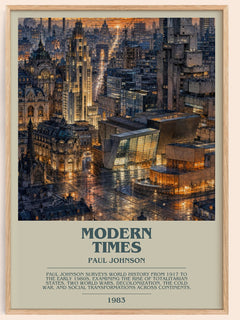 Modern Times Bookish Wall Art by Paul Johnson – framed poster