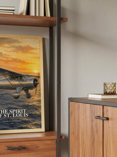 The Spirit of St. Louis book watercolour illustration paper finish options – matte satin gloss