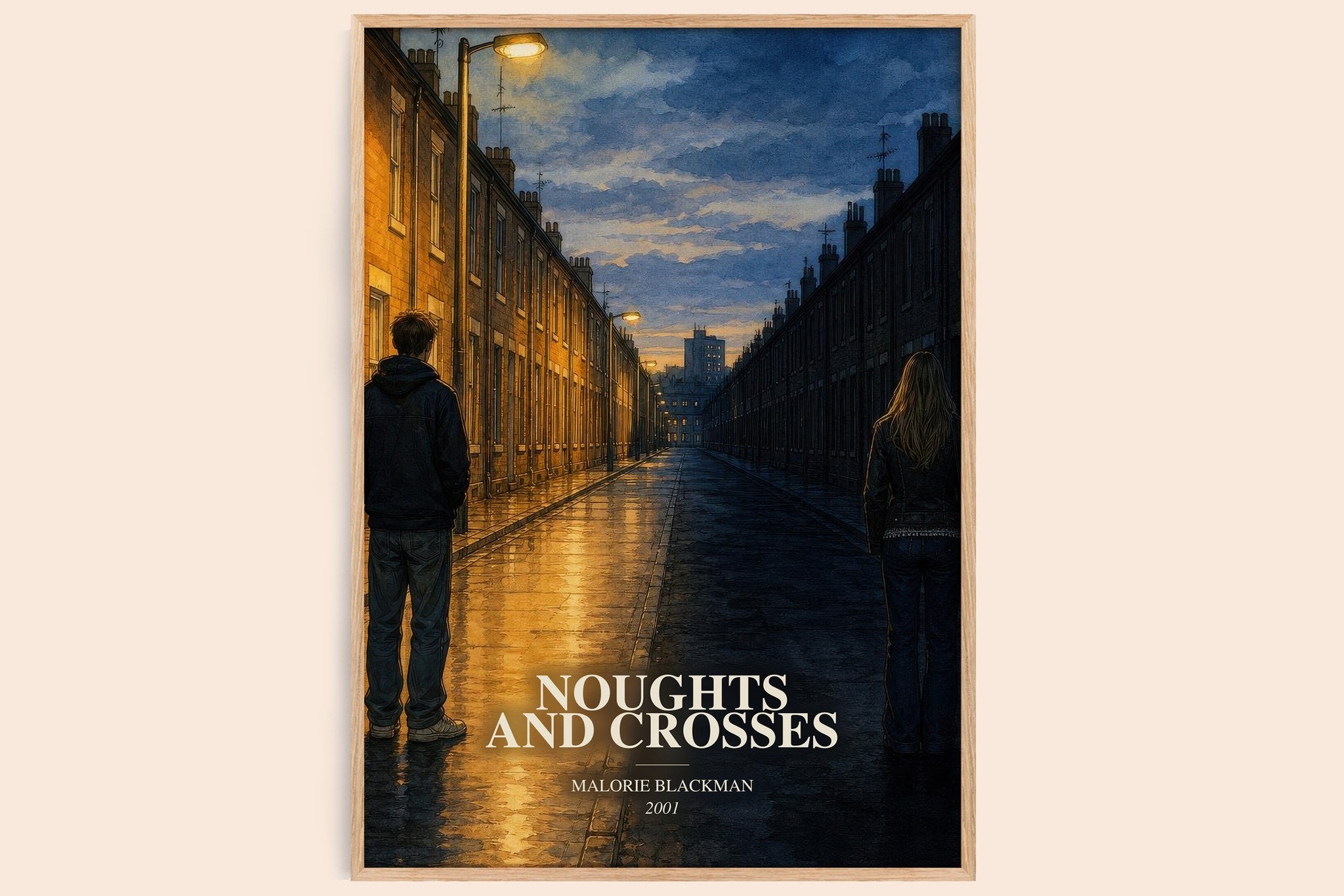 Noughts and Crosses Book Watercolour Illustration by Malorie Blackman