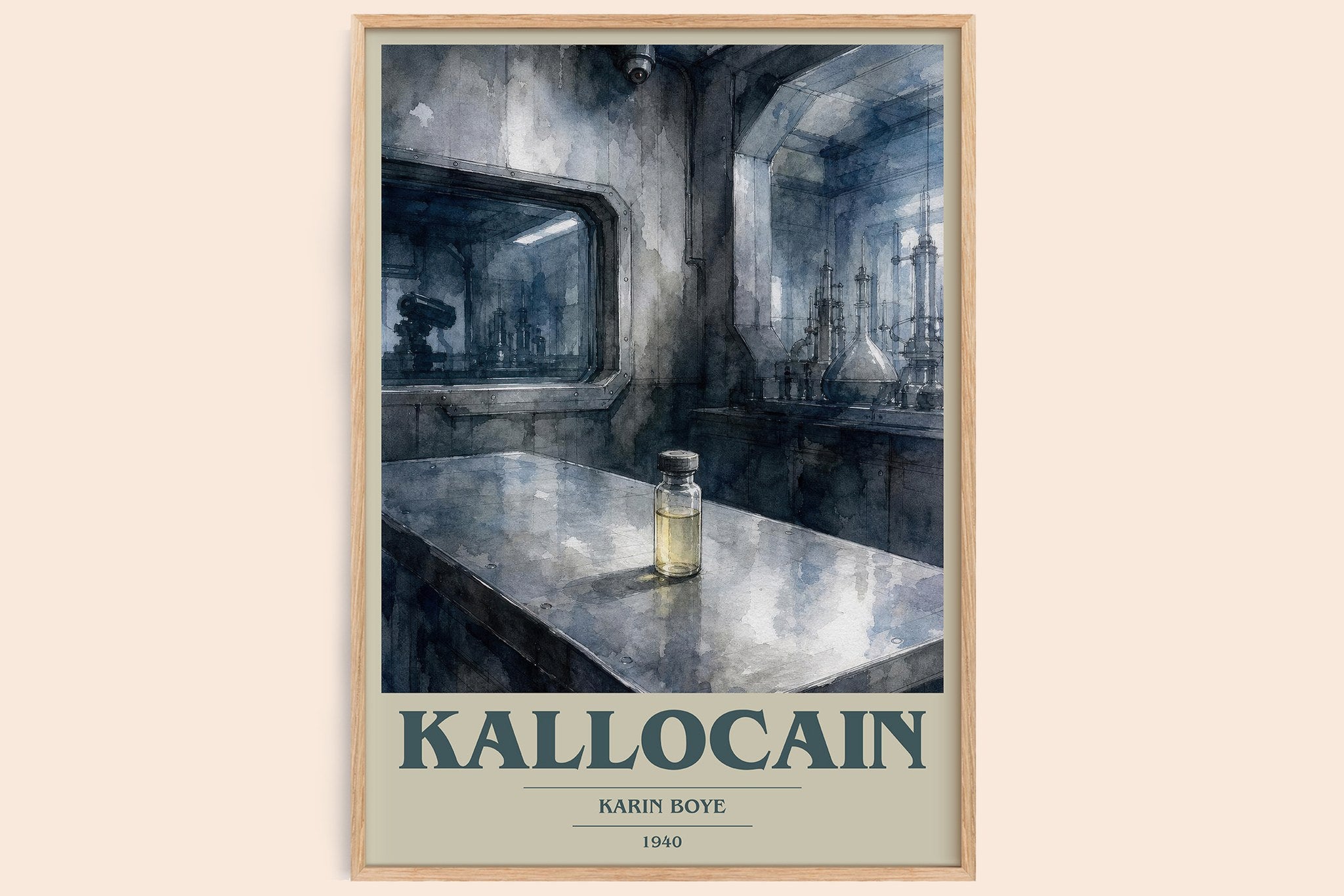 Kallocain Book Cover Poster by Karin Boye