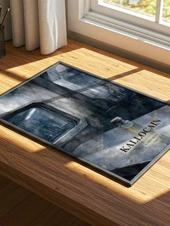 Kallocain watercolour book poster framed on wall – dystopian wall art