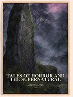Tales Of Horror And The Supernatural watercolour book poster by Arthur Machen – framed literary art print