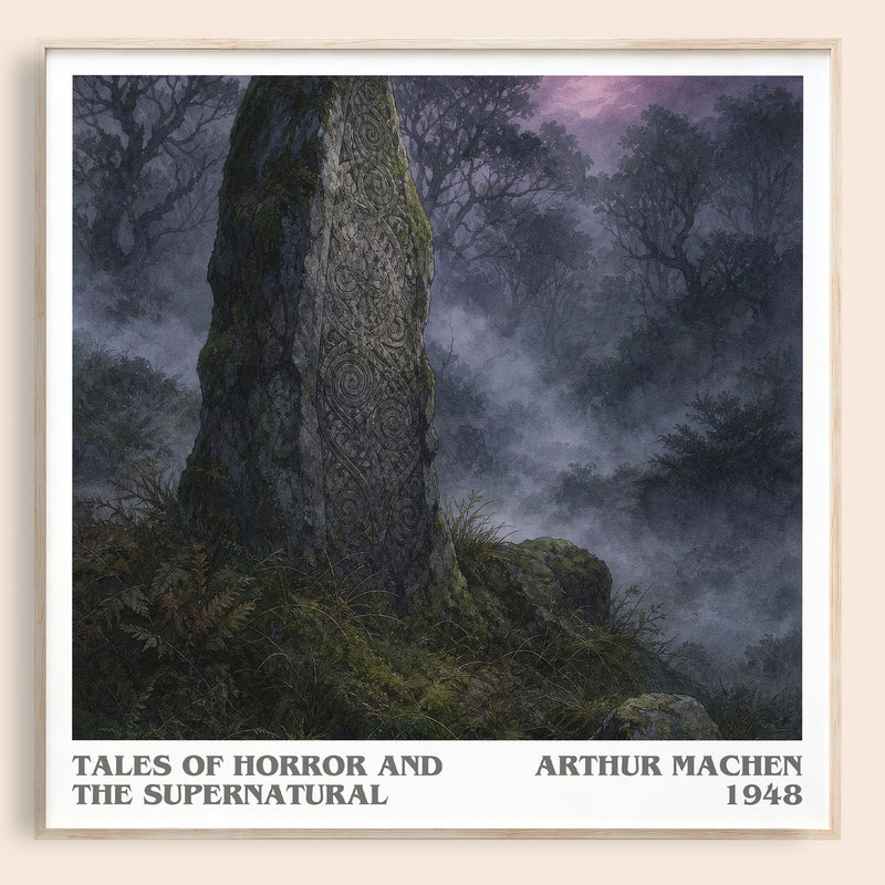 Tales Of Horror And The Supernatural literary book poster by Arthur Machen – framed literary art print