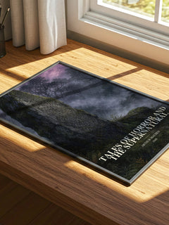 Tales Of Horror And The Supernatural watercolour book poster framed on wall – horror wall art