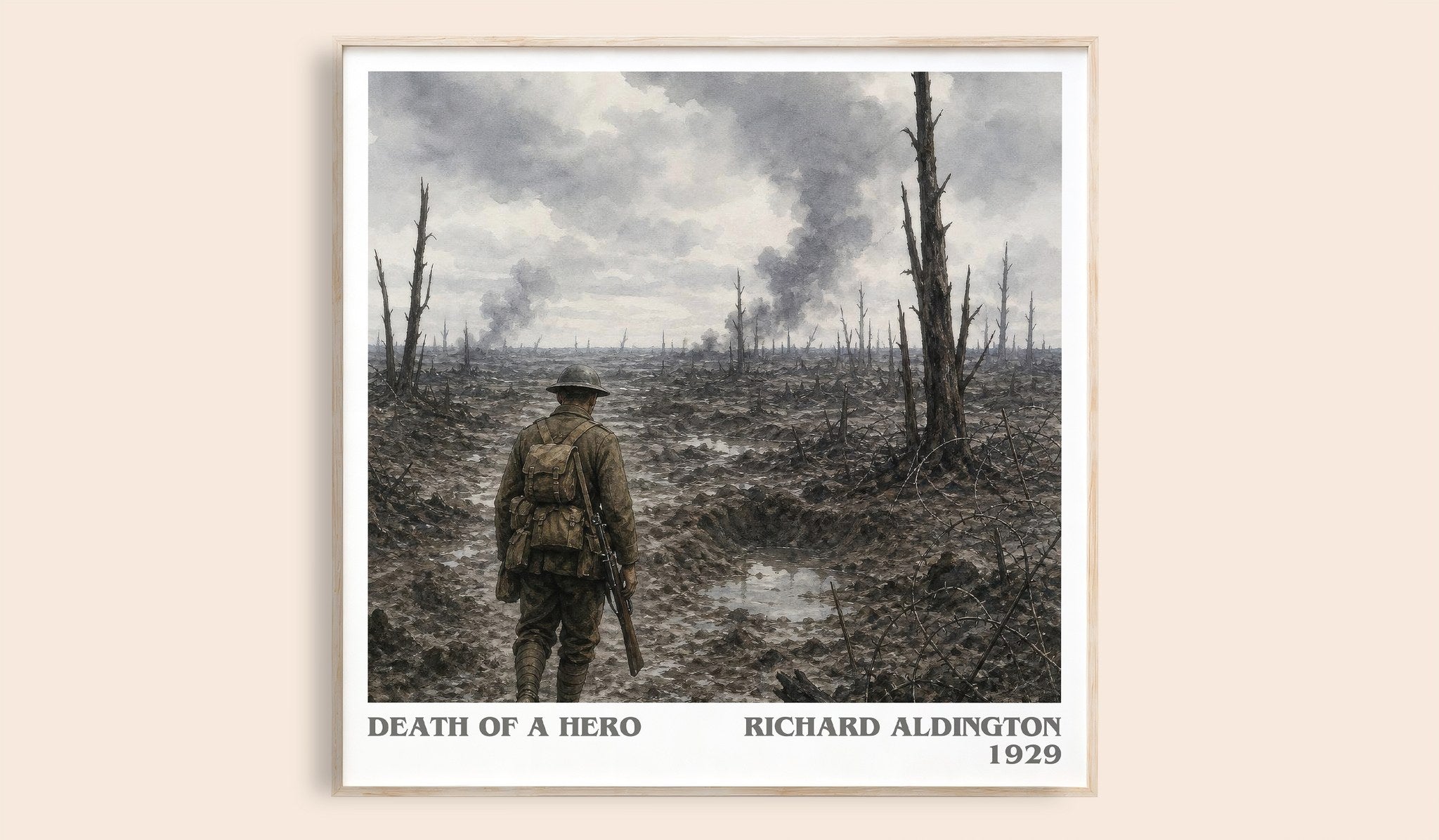 Death Of A Hero Literary Art Print by Richard Aldington