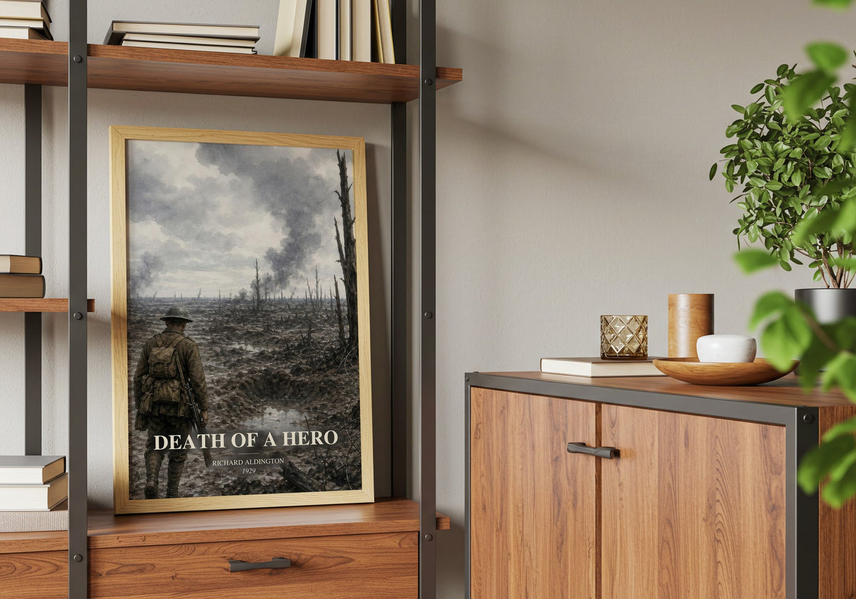 Death Of A Hero book watercolour illustration paper finish options – matte satin gloss