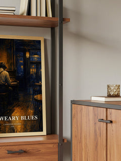 The Weary Blues book watercolour illustration paper finish options – matte satin gloss